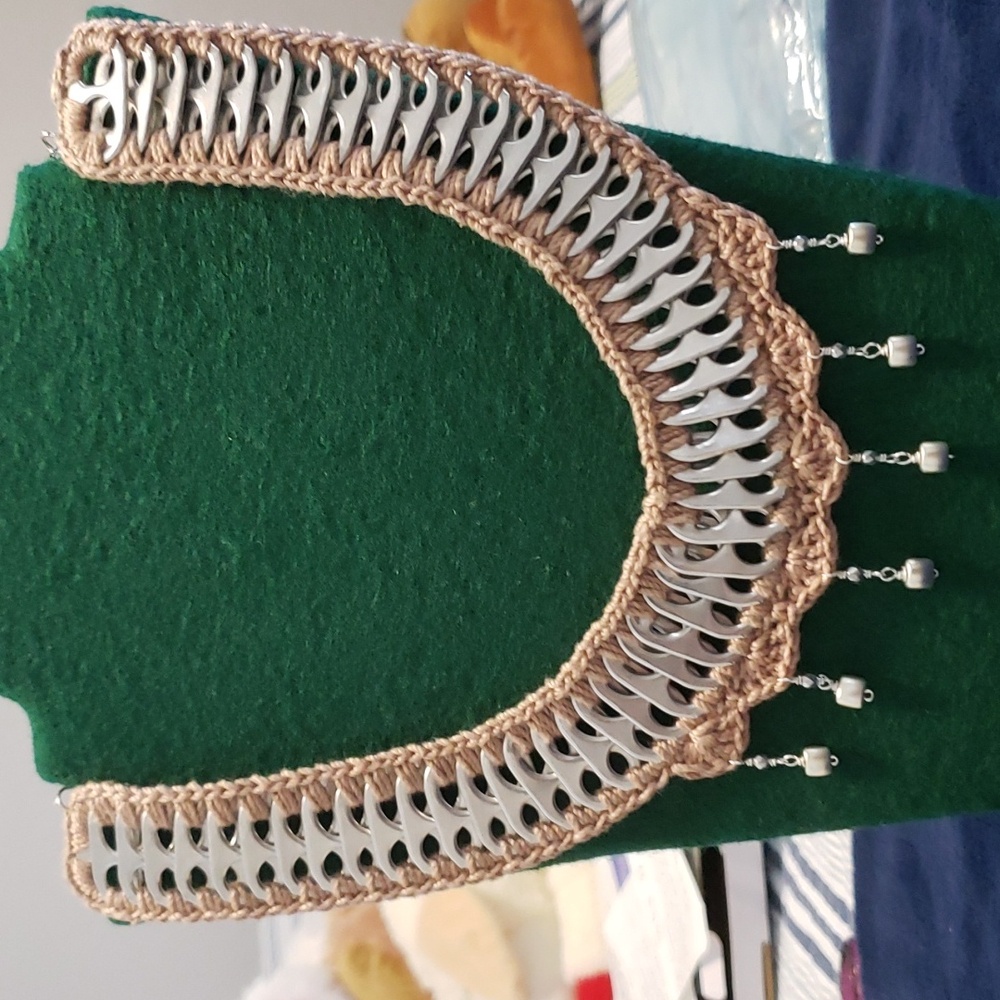 Soda can pop tabs necklace